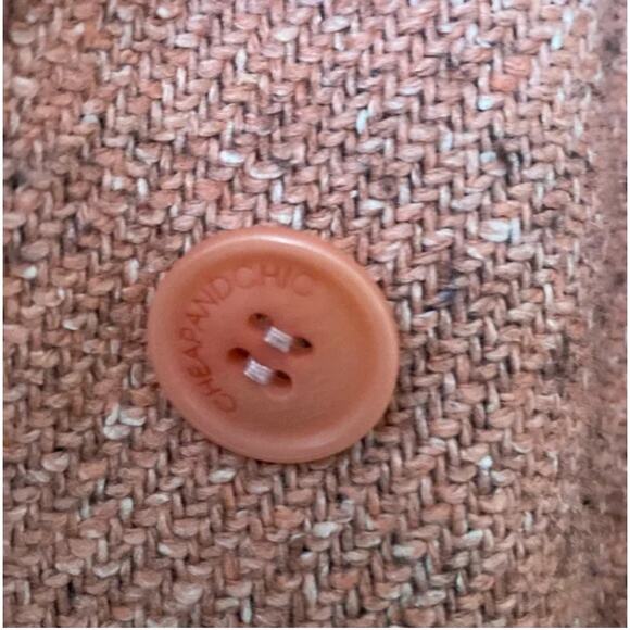 Moschino Pink Tweed Wool Blazer Sz 8 - Picture 5 of 7